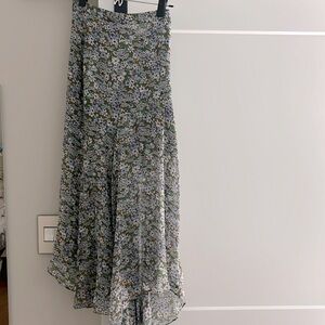 Veronica Beard asymmetric floral skirt NWT